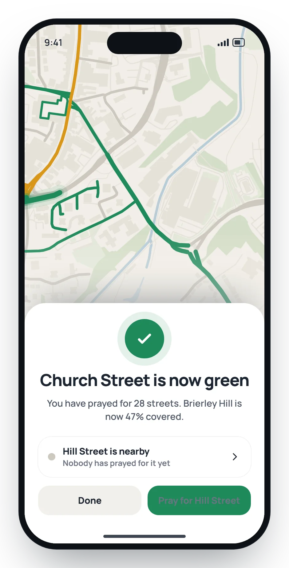 Green for everyone: concept screen